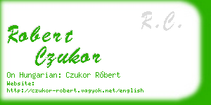 robert czukor business card