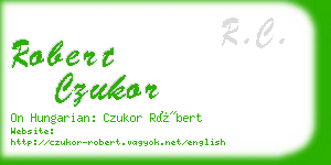 robert czukor business card